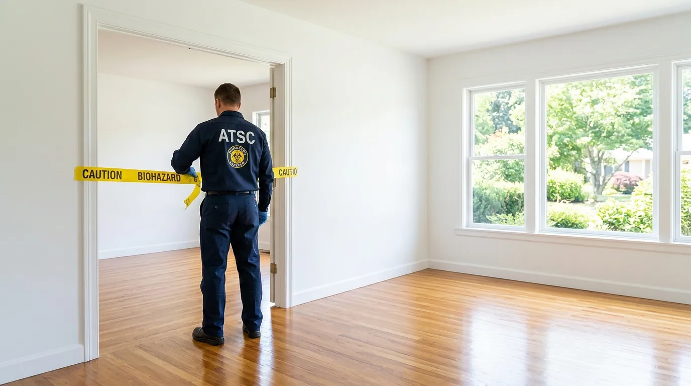 Certified biohazard cleanup crew performing Crime Scene Cleanup in Madison